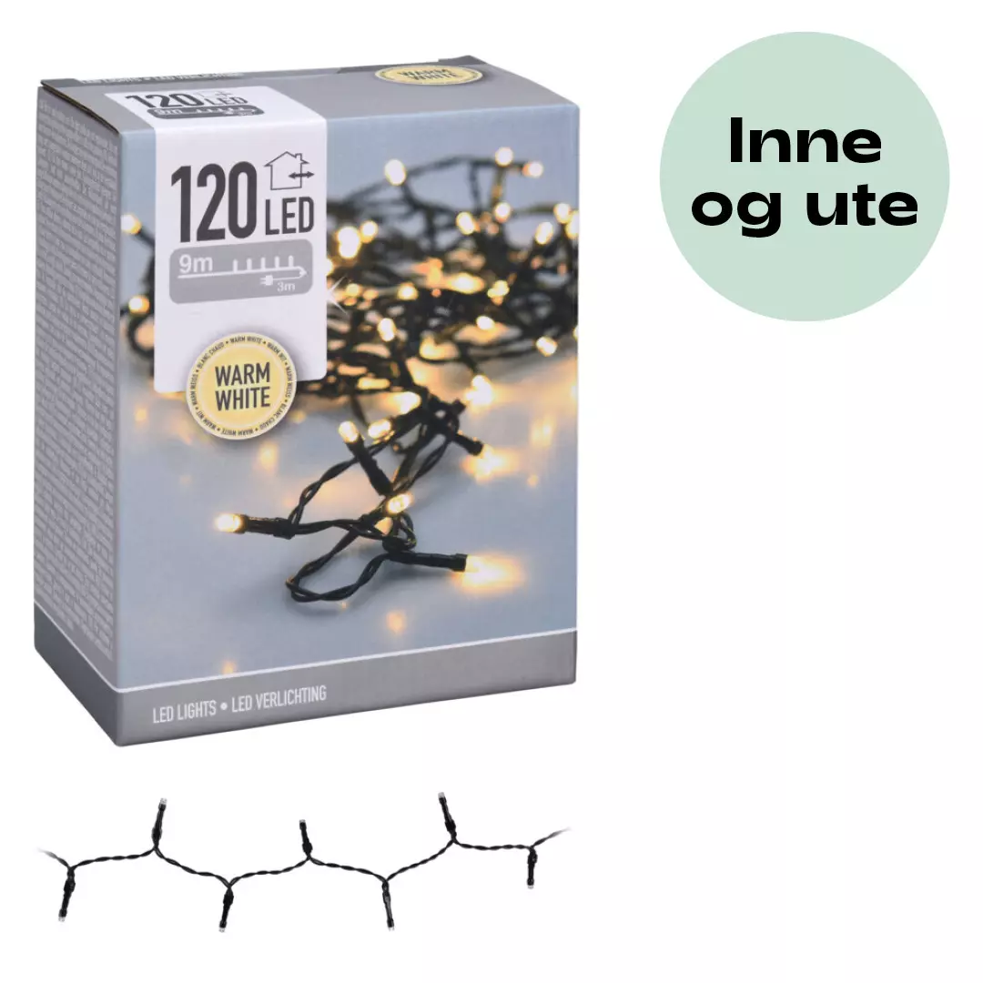 Lysslynge LED 9 m, 120 stk lys