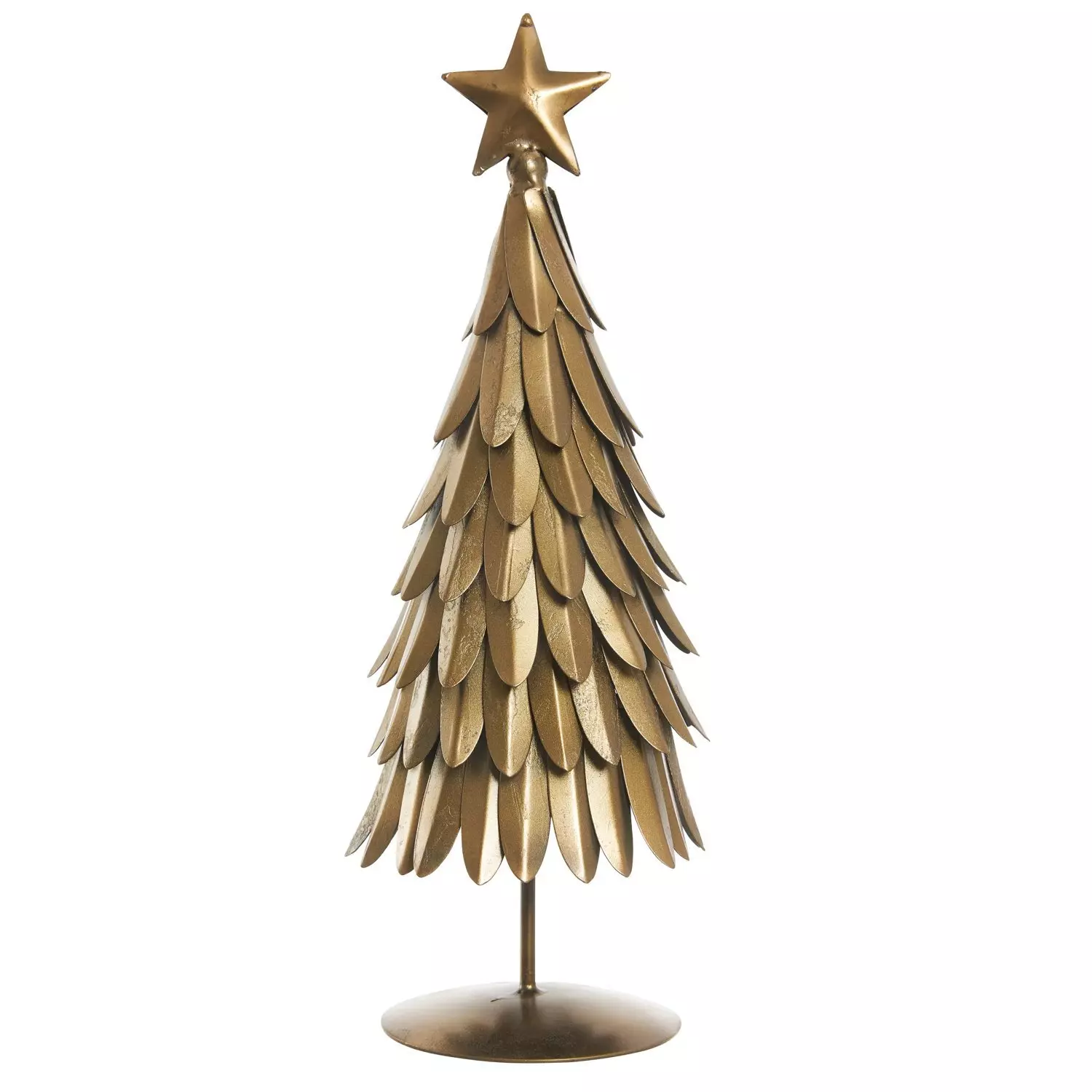 Metalljuletre 30 cm kobber