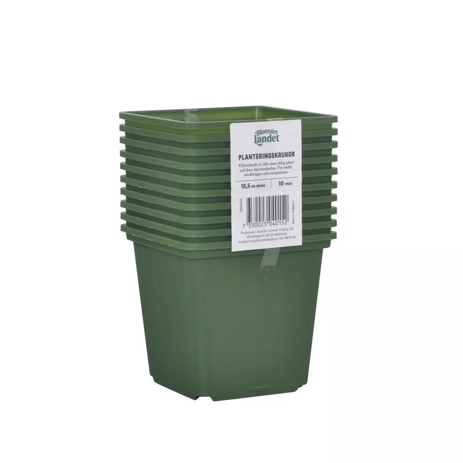 Plastpotte 10,5 cm - 10pk