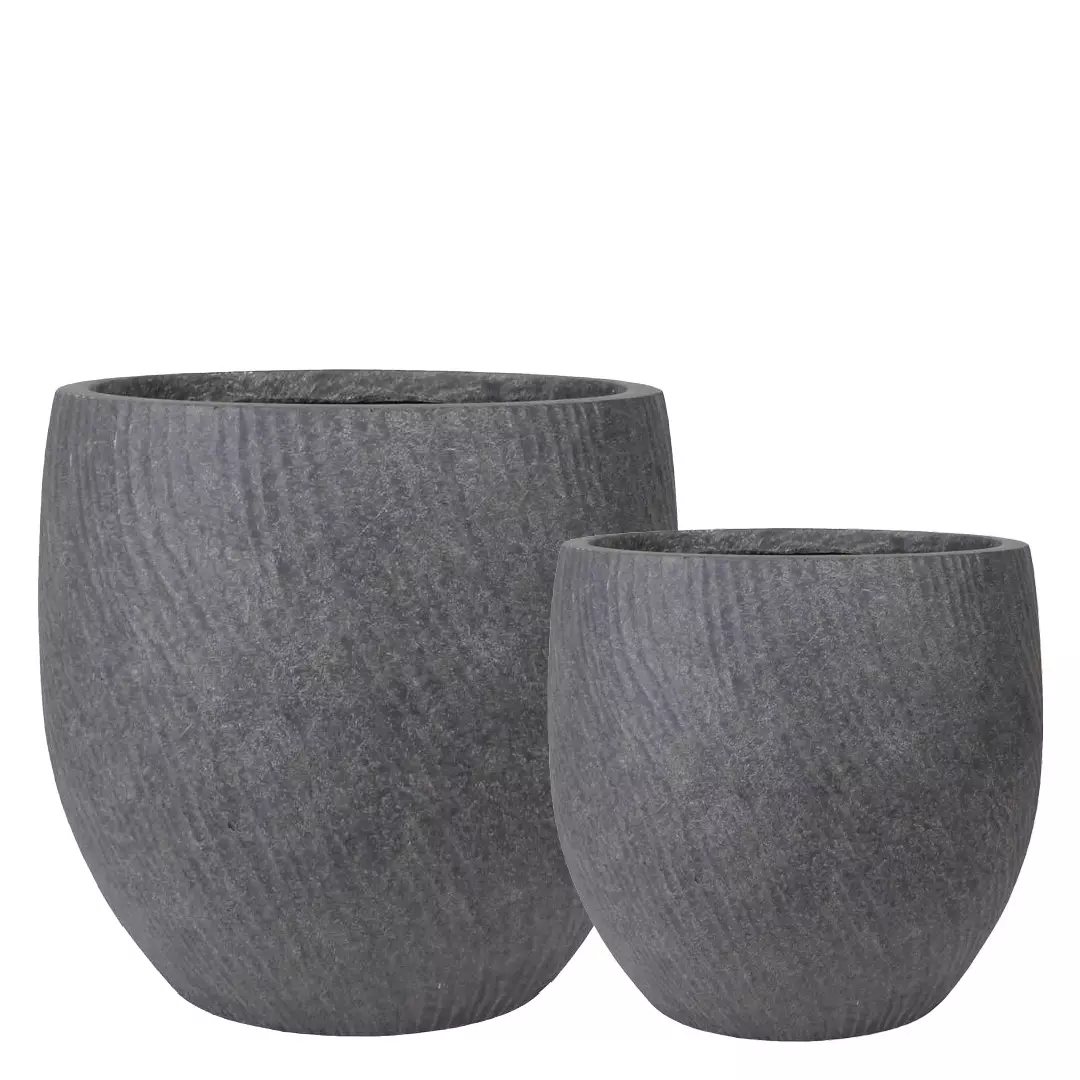 Fiberpotte svart Ø35
