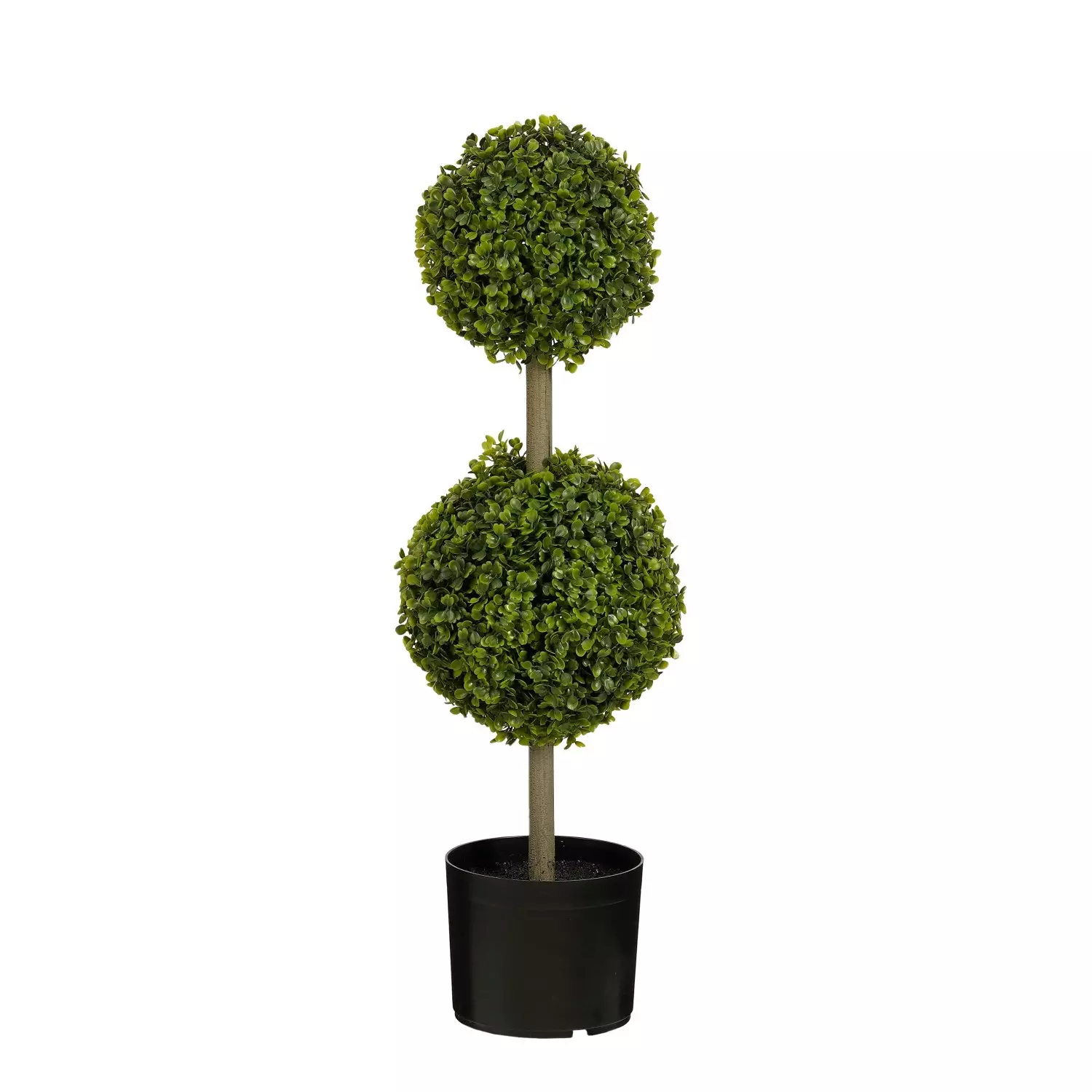 Kunstig Buxus 2 kuler UV-bestandig 72 cm