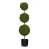 Kunstig Buxus 3 kuler UV-bestandig 120 cm