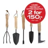 Multibuy: Hageredskap m/trehåndtak - 2 for 150,-