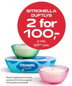 Multibuy: Lys Citronella - 2 for 100,-