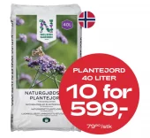 Multibuy: Plantejord naturgjødslet 40L  - 10 for 599,-