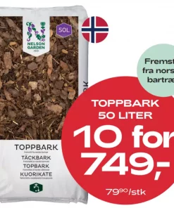 Multibuy: Toppbark 50L - 10 for 749,-