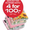 Multibuy: Servietter - 4 for 100,-