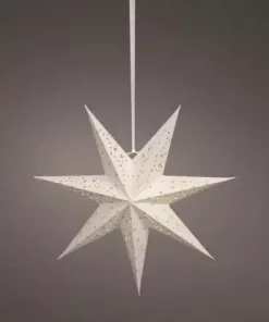 LED Adventsstjerne Ø38 hvit