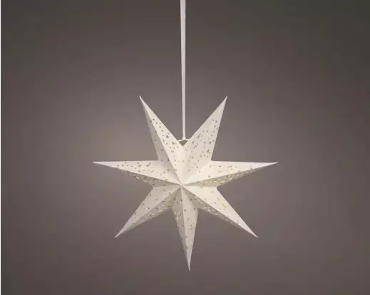 LED Adventsstjerne Ø38 hvit