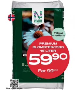 Medlemstilbud: Blomsterjord Premium 15L KRAV - 59,90