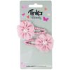 Hårspenner blomster med perle 2pk