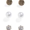Pieces Velua 3pk Earstuds Flow