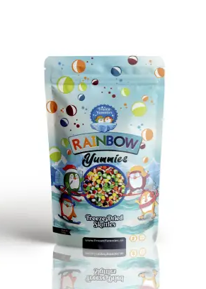 Freeze dried candy skittles rainbow