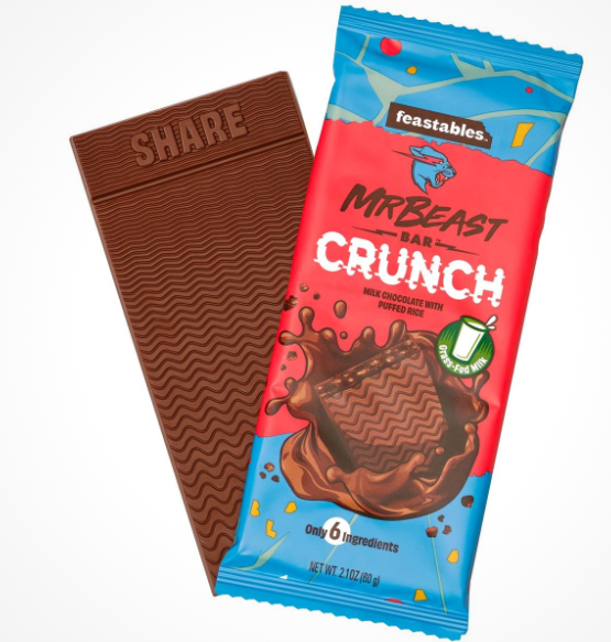 Mr Beast milk crunch chocolate 60g