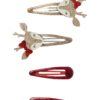 Name It Reindeer 4 pk Hairclips