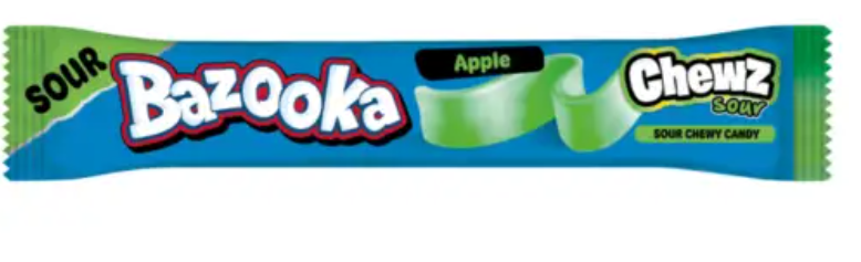Bazooka Sour Apple Chew Bars