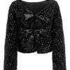 JDY Sara LS Bow Sequins Top
