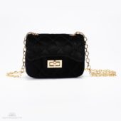 Prinsessefin Velvet Black Veske Stor