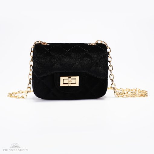 Prinsessefin Velvet Black Veske Stor