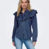 Only Indigo LS Frill DNm Shirt