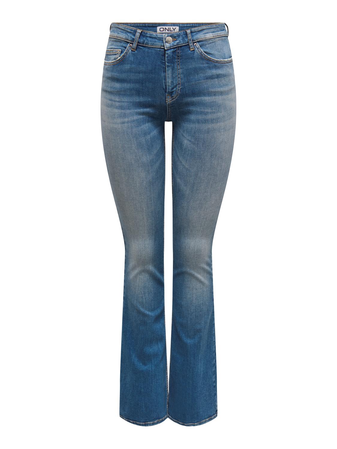 Only Blush Mid Flared Jeans