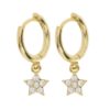 Timi Of Sweden Sienna Crystal Star Hoop