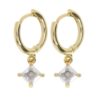 Timi Of Sweden Cindy Crystal Rhombus Hoop