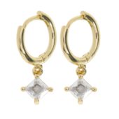 Timi Of Sweden Cindy Crystal Rhombus Hoop