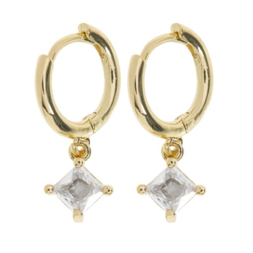Timi Of Sweden Cindy Crystal Rhombus Hoop