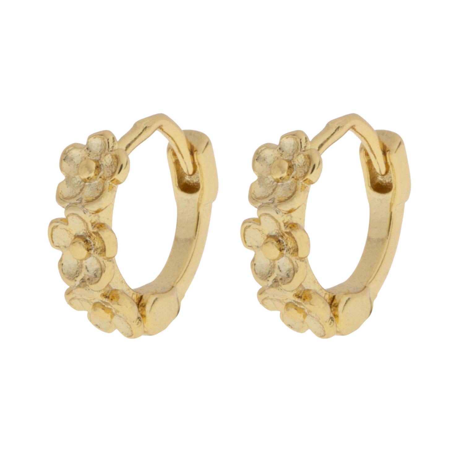 Timi Of Sweden Lupine Flower Huggie Earrings