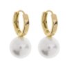Timi Of Sweden Essie Pearl Hoop Earrings