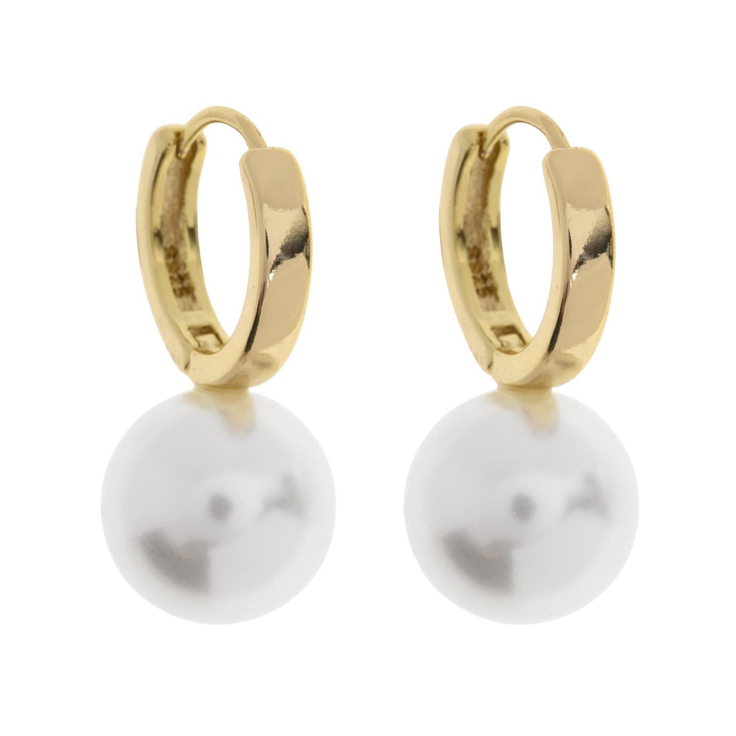 Timi Of Sweden Essie Pearl Hoop Earrings
