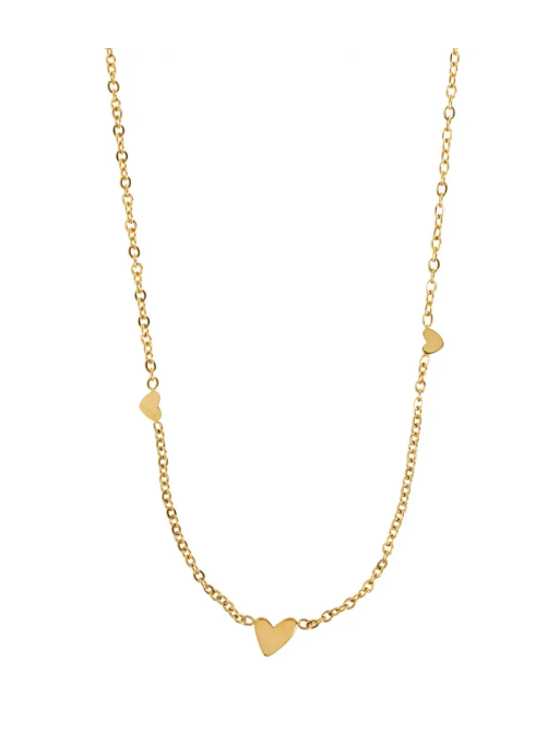 Timi Of Sweden Sarah 3 Small Hearts Necklace