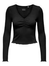 Only Betty Ls V-Neck Top