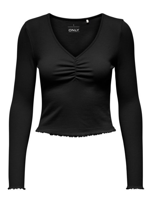 Only Betty Ls V-Neck Top