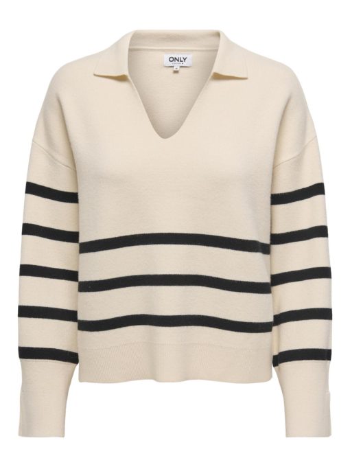 Only Monica Ls Collar Pullover Knit