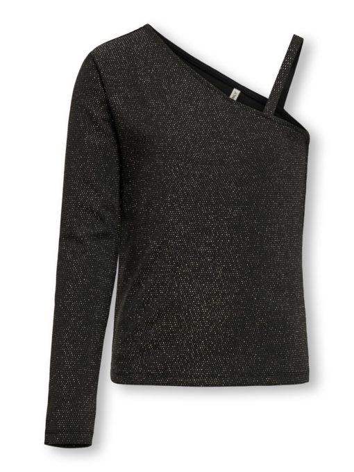 KOGBREDA ONE SHOULDER GLITTER TOP