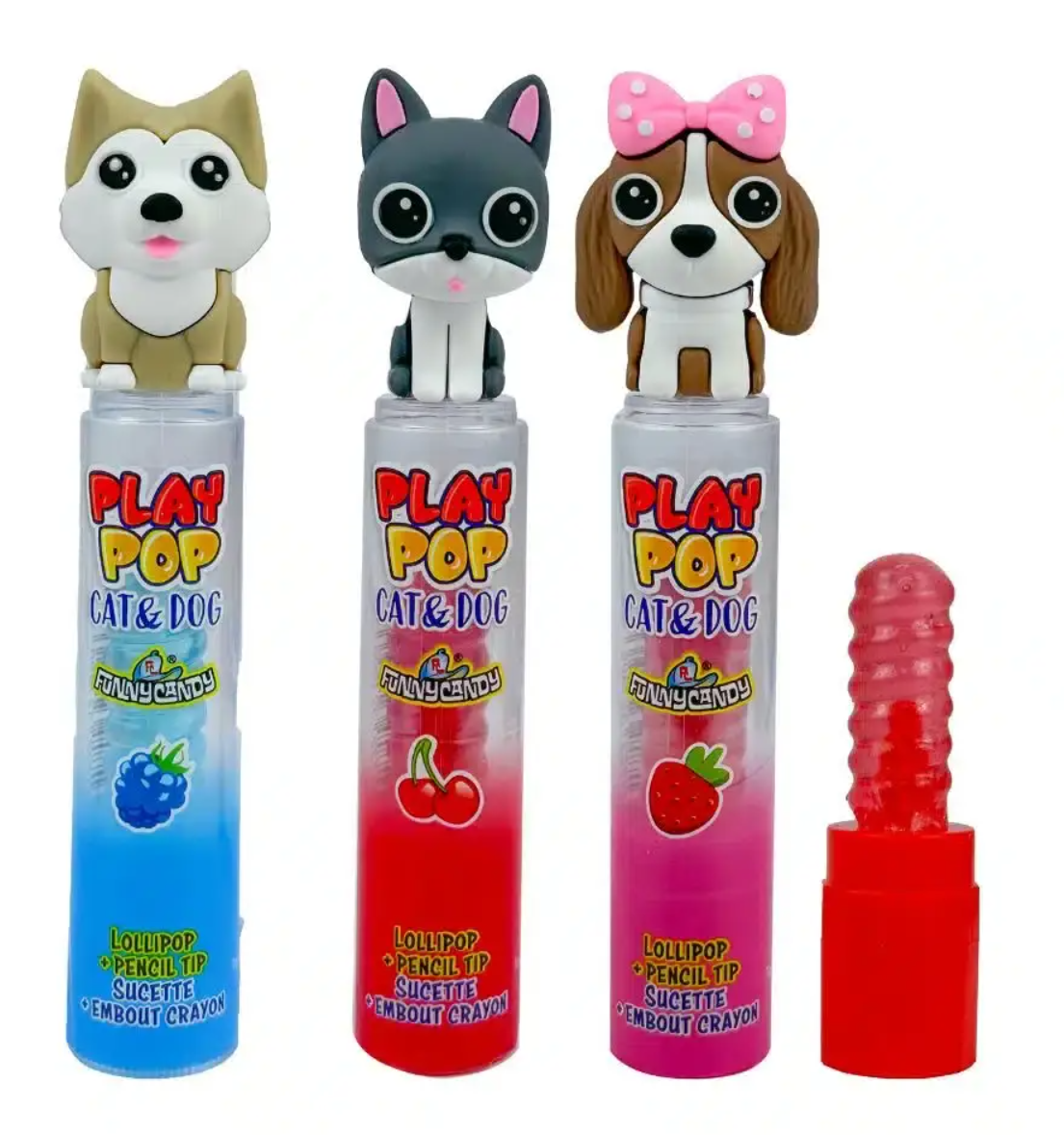 Funny Candy Cat & Dog Play Pop