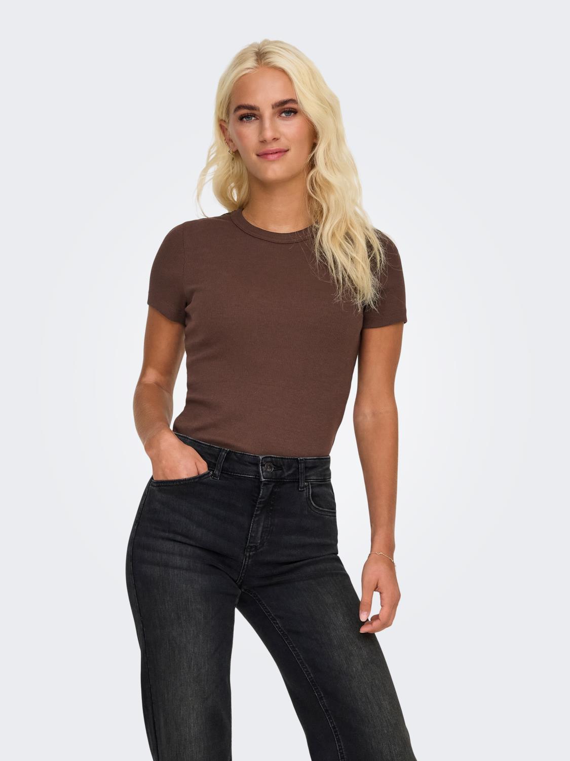 Only Val S/S O-Neck Top