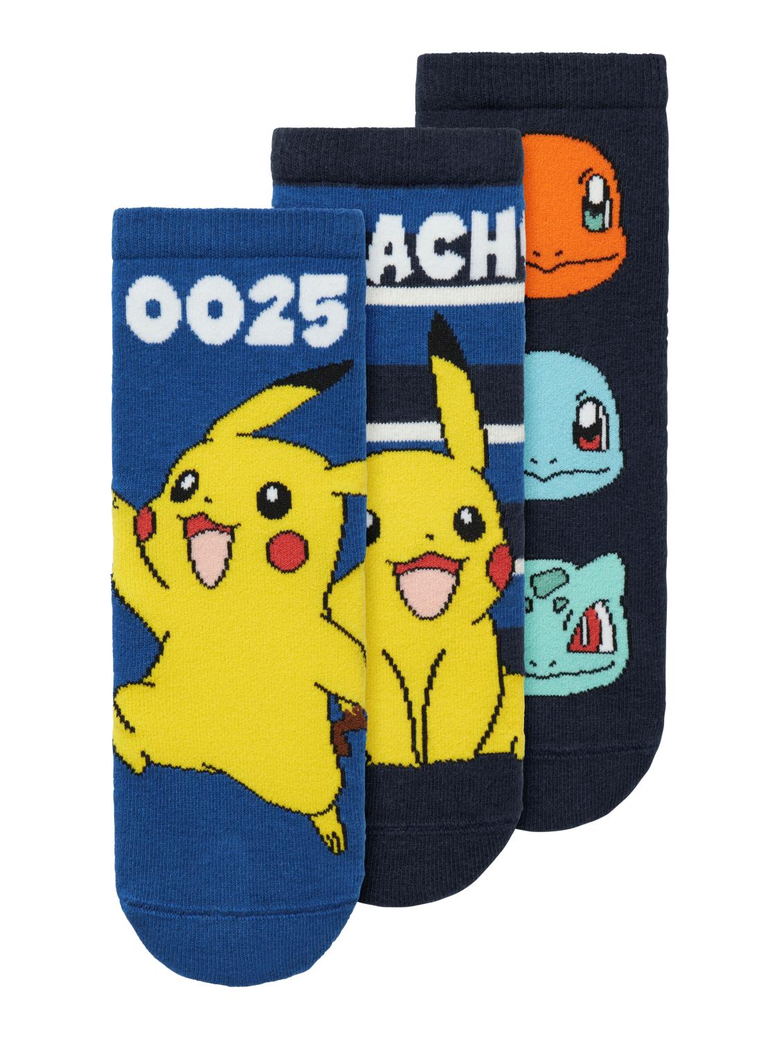 Nameit Mik Pokemon 3pk Sock