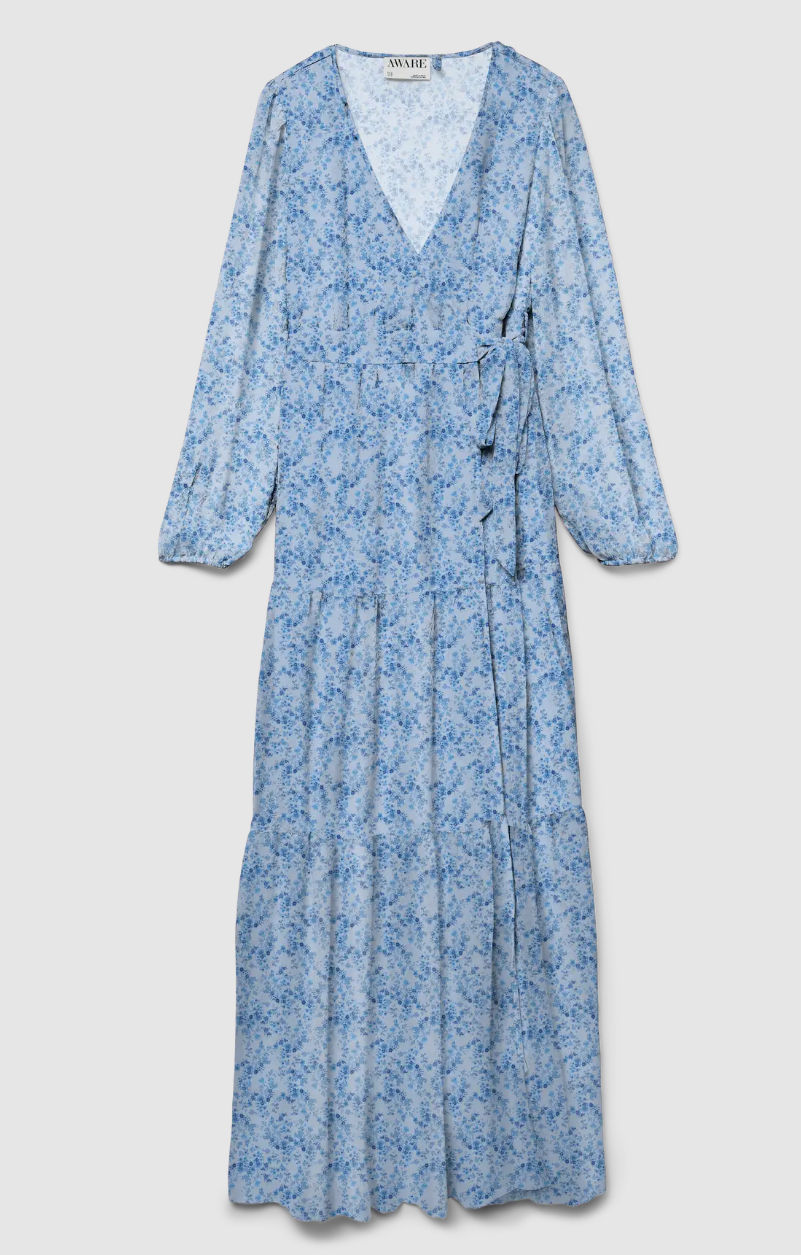 Vero Moda Audora Ls Long Wrap dress