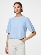 Pieces Silly SS O-Neck Knit