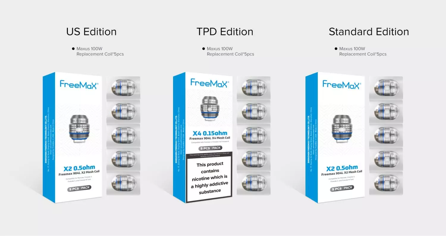 Freemax Fireluke 904L M4 0,15ohm Pakke