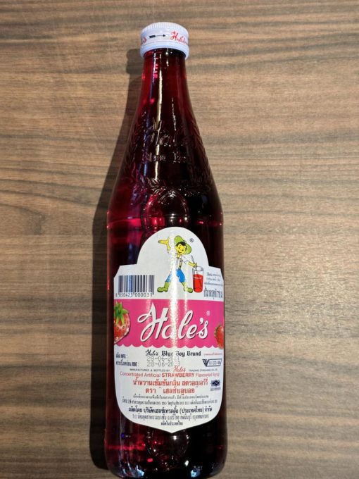 Hale’s strawberry flavoured syrup