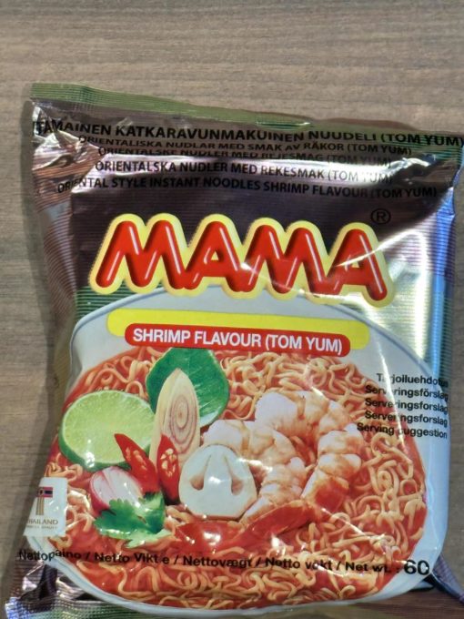 Mama instant noodles shrimp flavour tom yum