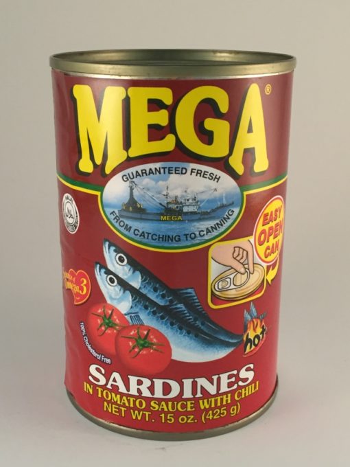 Mega Sardines tomat/chili 425g