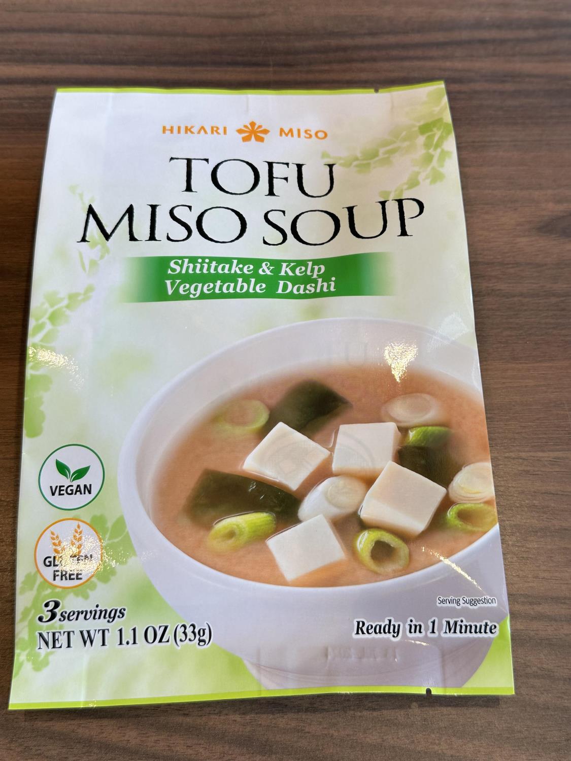 Tofu miso soup vegetable dashi