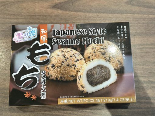 Japanese style sesame mochi