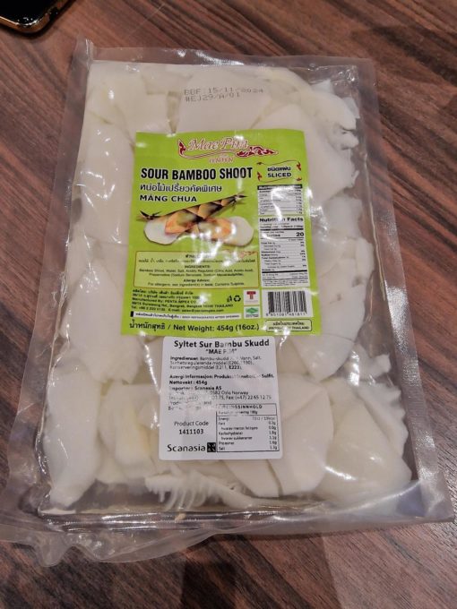 Pickled Sour Bamboo Shoot Sliced 454g