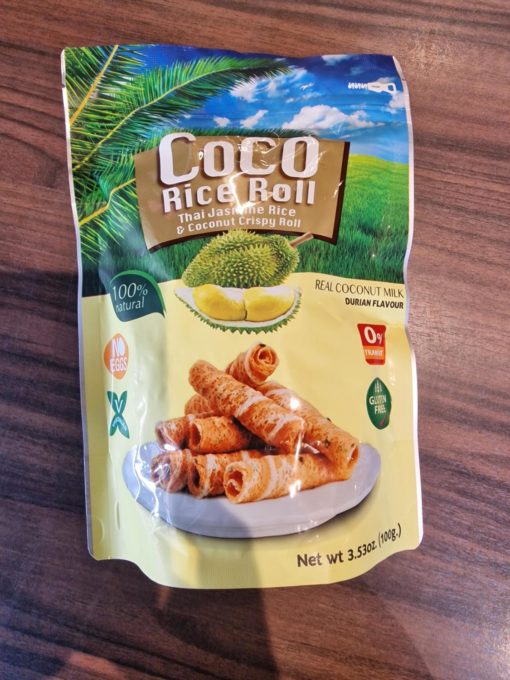 Coco rice roll Durian 100g